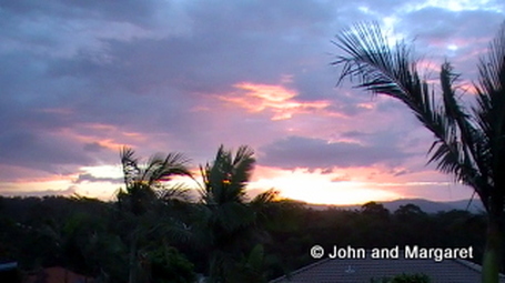 Sunset over Bridgeman Downs